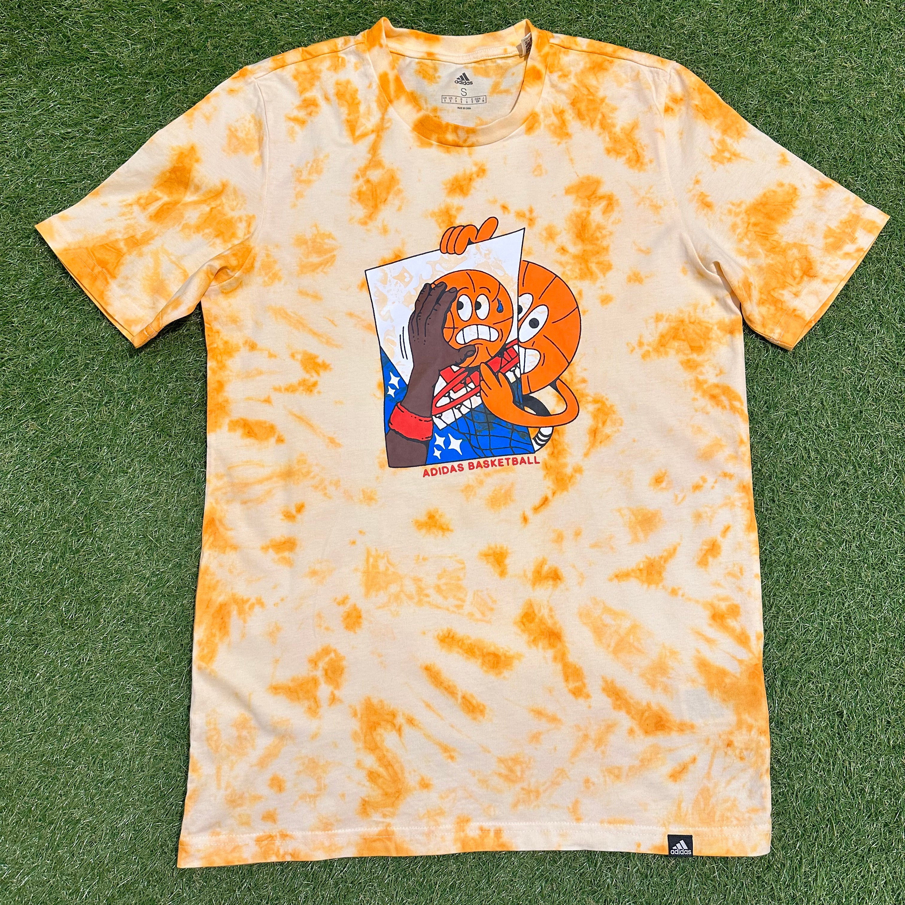 ‘One Off' *SMALL* Adidas ‘Marbled Orange’ T-Shirt