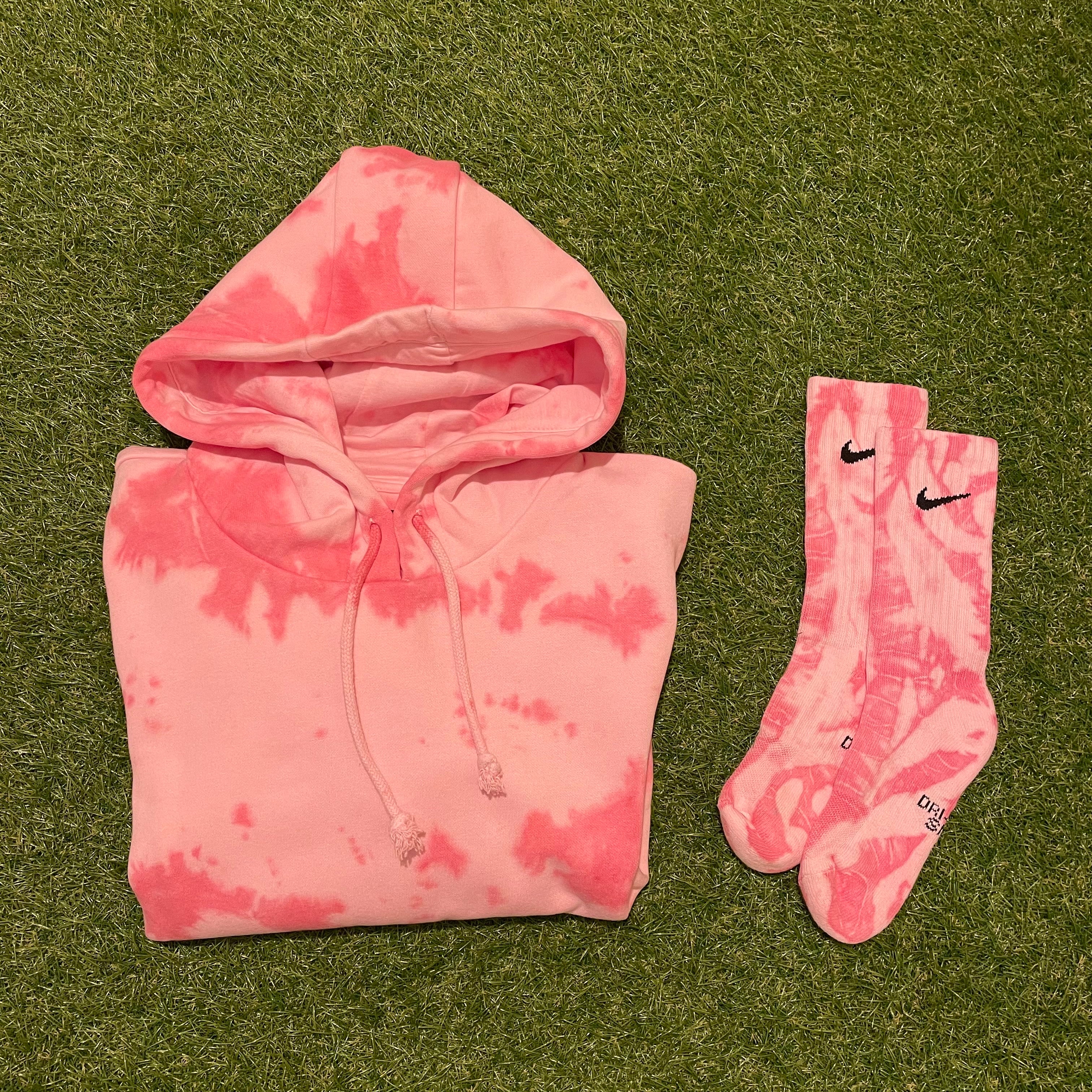 ‘Pink Blush’ Hoodie & Nike Socks Set