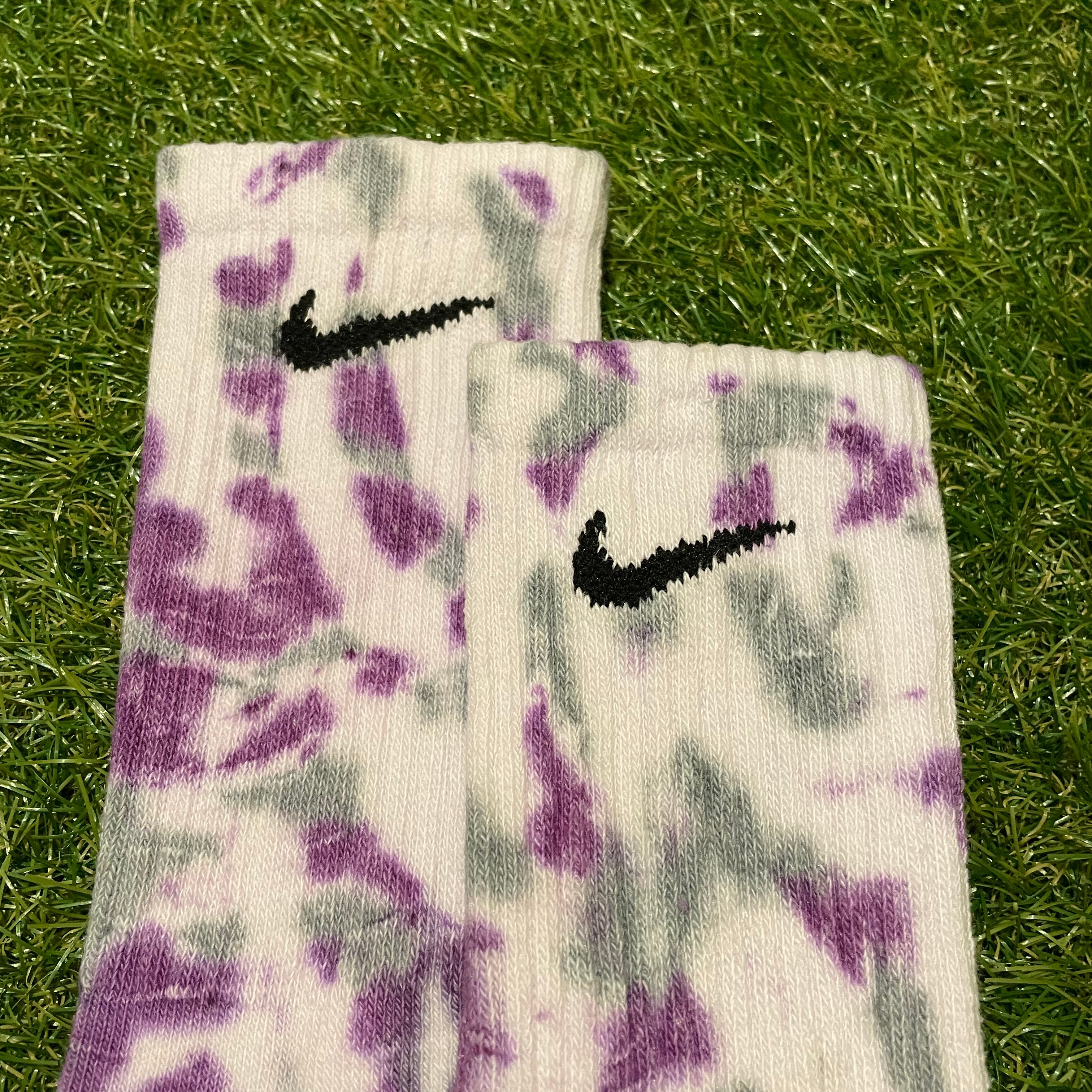 Nike ‘Purple & Grey’ Crew Socks