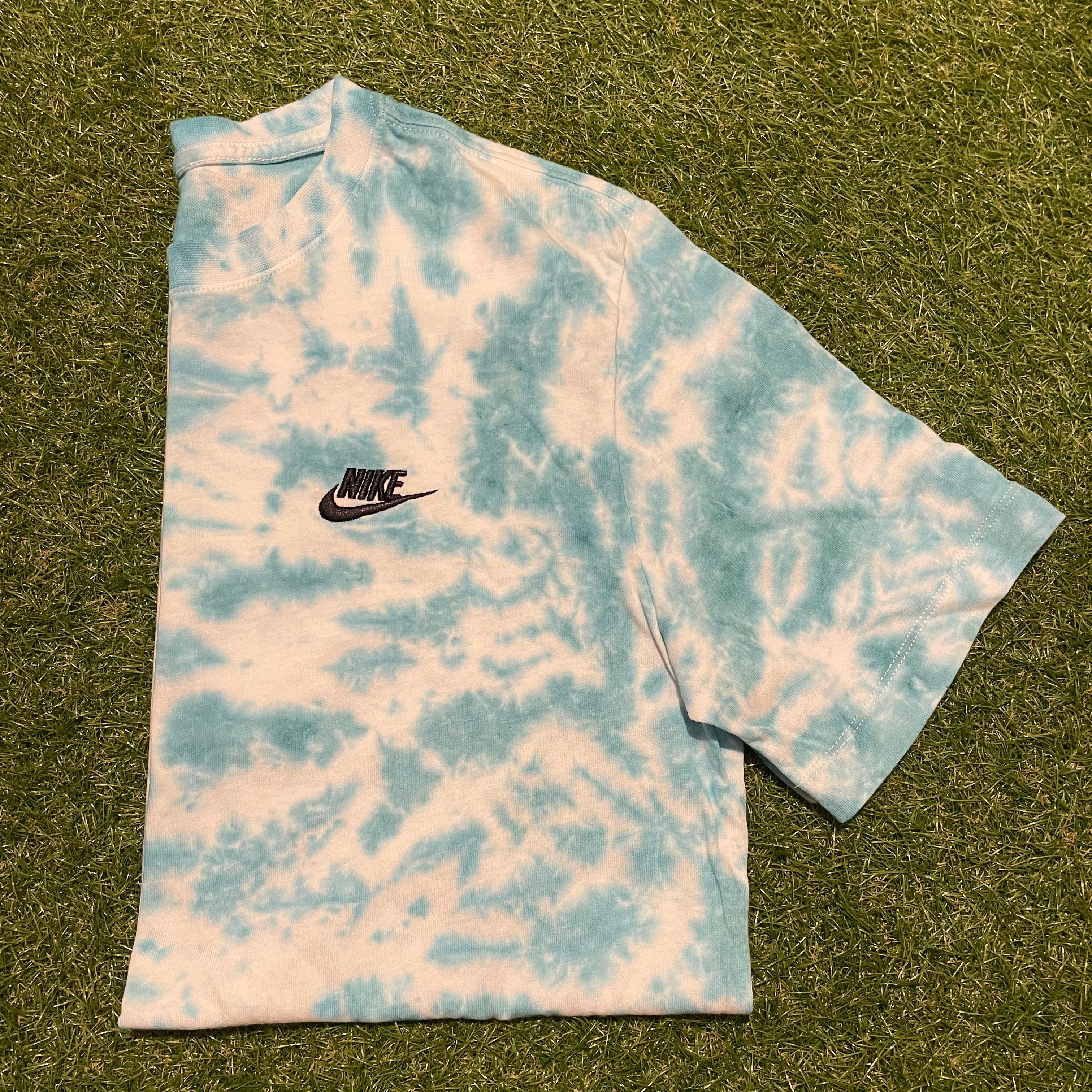 ‘Nike ‘Marbled Teal’ Tie Dyed T-Shirt