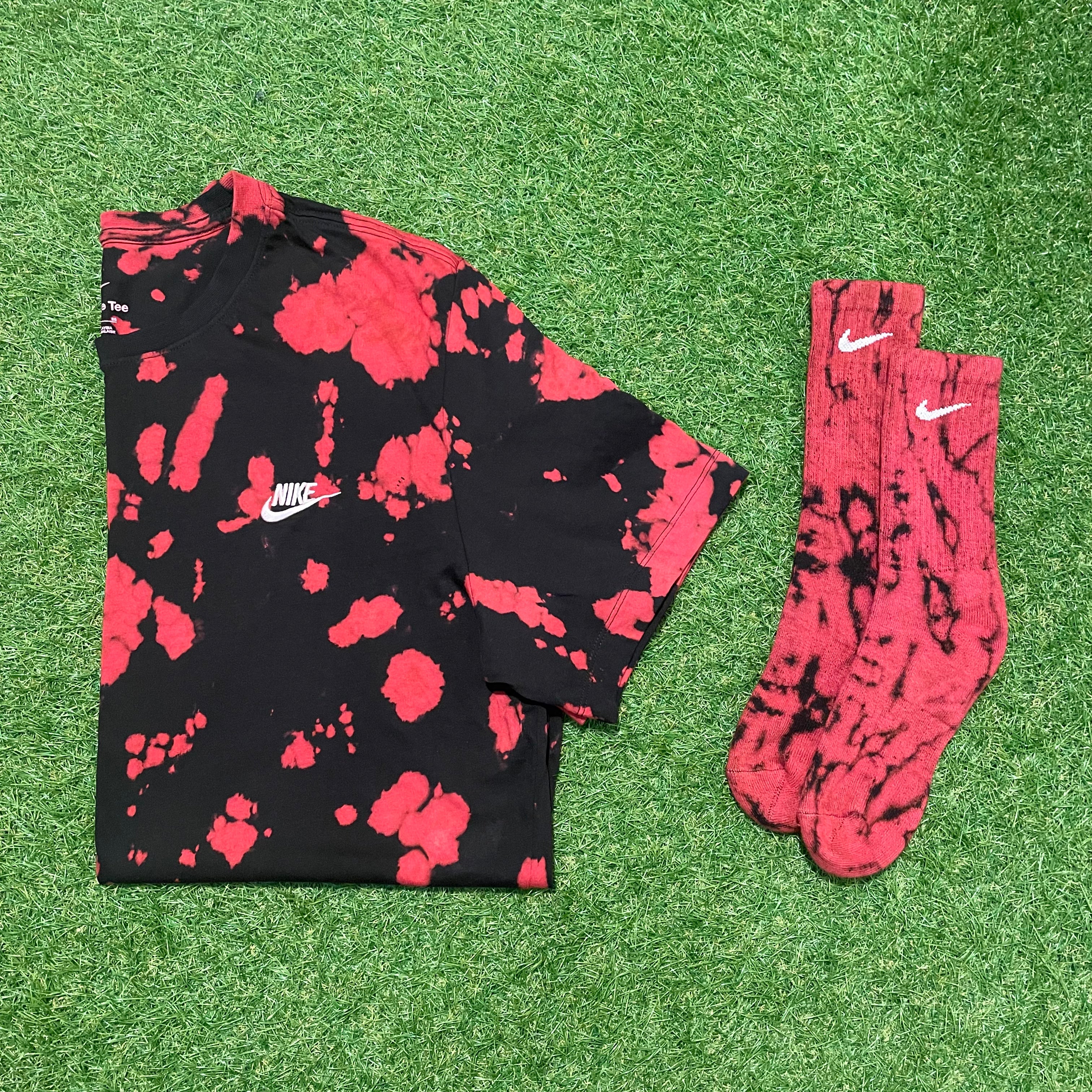 ‘Acid Red’ T-Shirt & Sock Bundle