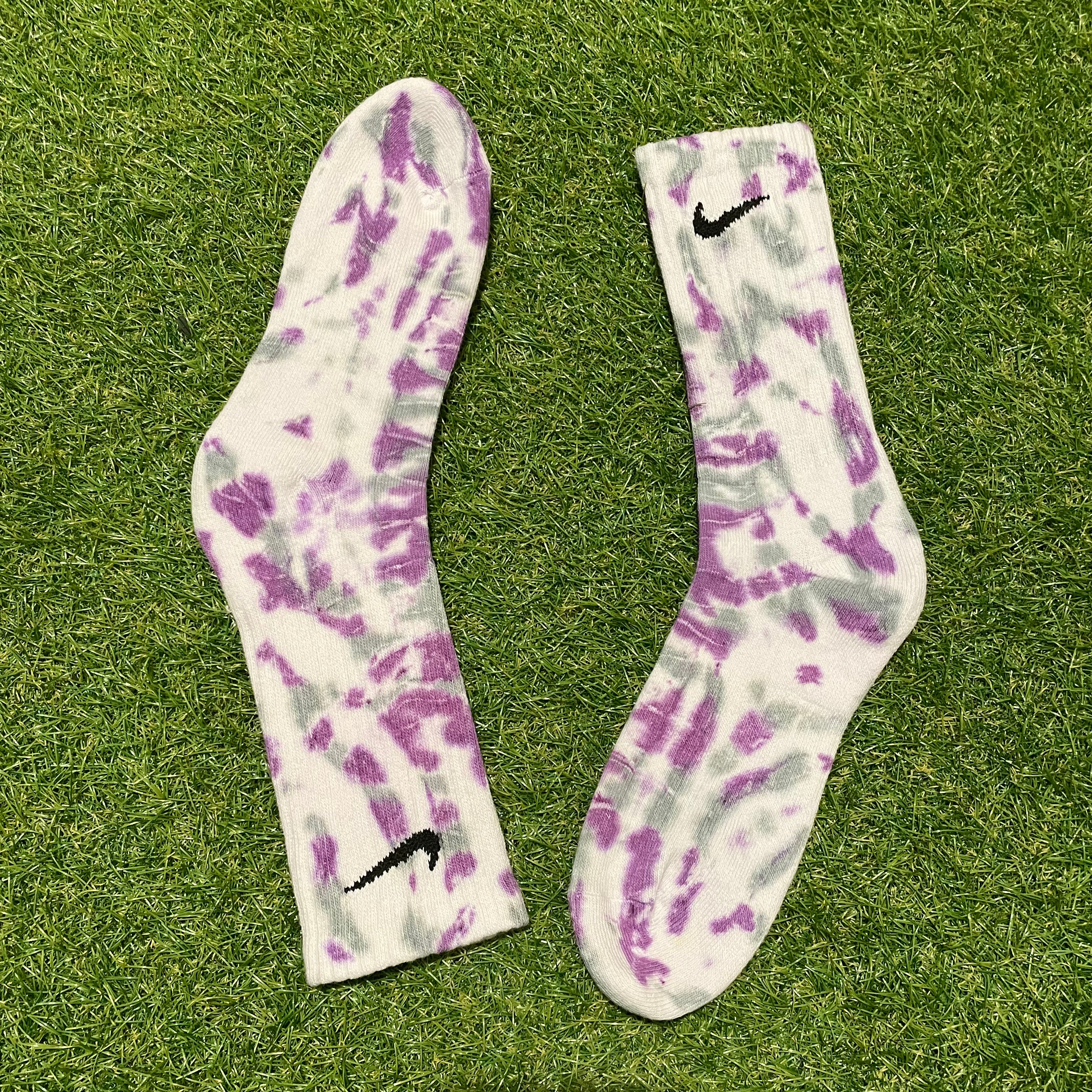 Nike ‘Purple & Grey’ Crew Socks