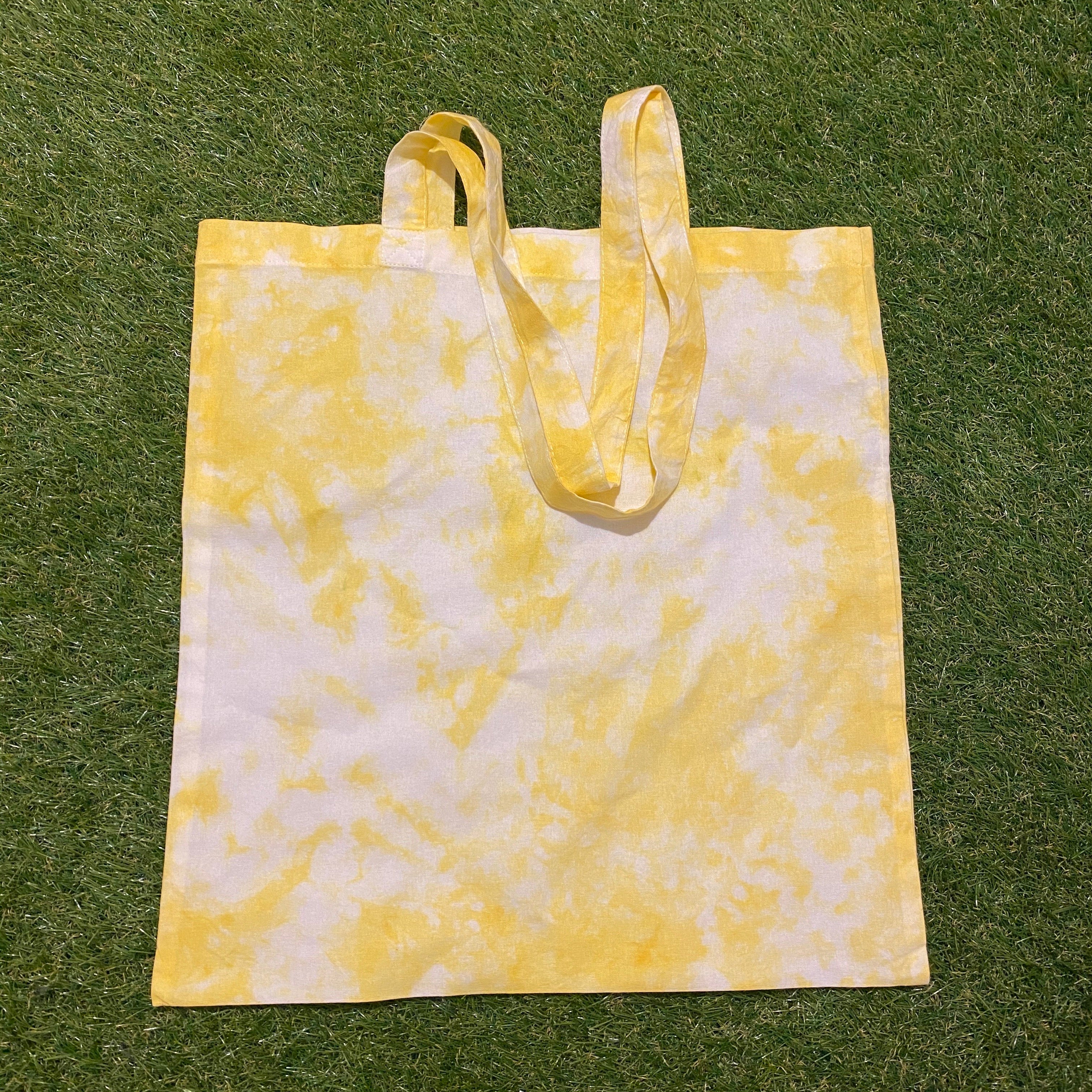 ‘Marbled Yellow’ Tote Bag & Adidas Socks Set