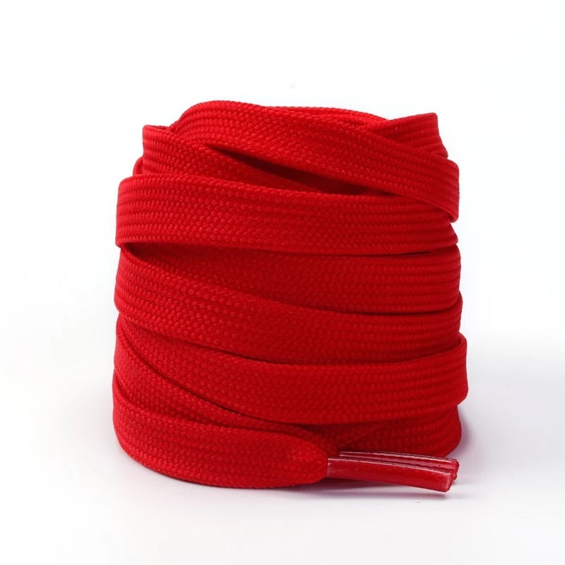 ‘Red’ Premium Flat Laces